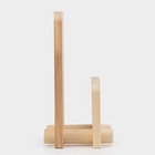 Набор деревянных разделочных досок на подставке, 2 шт: 35×22 см, 35×18 см, массив берёзы - фото 21343136