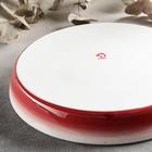 Форма для запекания из фарфора Доляна «Космос», 1000 мл, d=25 см, цвет красный - Фото 3