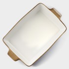 Форма для запекания из фарфора прямоугольная Доляна «Космос», 2100 мл, 34×20.5×5.5 см, цвет синий - Фото 2