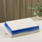 Форма для запекания из фарфора прямоугольная Доляна «Космос», 2100 мл, 34×20.5×5.5 см, цвет синий - Фото 6