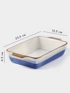 Форма для запекания Доляна «Космос», 700 мл, 23.5×13.5×4.5 см, прямоугольная, фарфор - Фото 2