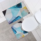Коврики для ванной и туалета Доляна «Эмоции», 2 шт., 50×80 см, 50×40 см - Фото 2