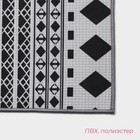 Коврики для ванной и туалета Доляна «ЧБ», 2 шт.: 50×80 см, 50×40 см - Фото 2