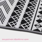 Коврики для ванной и туалета Доляна «ЧБ», 2 шт.: 50×80 см, 50×40 см - Фото 3