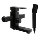 Смеситель для ванны Accoona A6322F, силумин, картридж 35 мм, короткий излив, черный - Фото 1