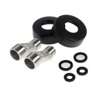 Смеситель для ванны Accoona A6322F, силумин, картридж 35 мм, короткий излив, черный - Фото 6