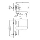 Смеситель для ванны Accoona A6322F, силумин, картридж 35 мм, короткий излив, черный - Фото 7