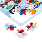 Пазлы 4 в 1 «Новый год у зверят», 9, 16, 25, 36 элементов - Фото 3