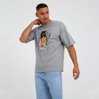 Футболка мужская KAFTAN Tiger, размер 50, серая 7025438