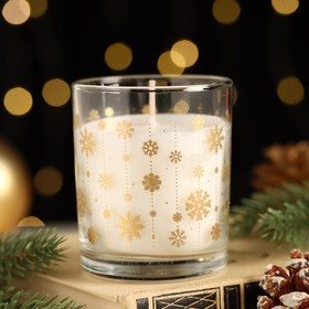 Ароматическая новогодняя свеча в стакане "Зимний лес"