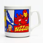 Кружка керамическая, синий, 350 мл "Капитан Америка", Мстители 6878428