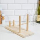 Полка - подставка под бутылку Добропаровъ, 34.5×14×20, дерево - Фото 3