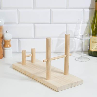 Полка подставка под бутылку, цвет натуральный