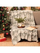 Плед флисовый новогодний «Экономь и Я. Зимние узоры», 150×130 см - Фото 4