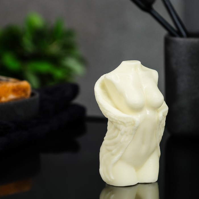 Мыло фигурное "Торс женский с крыльями" молочное, 125г - Фото 1