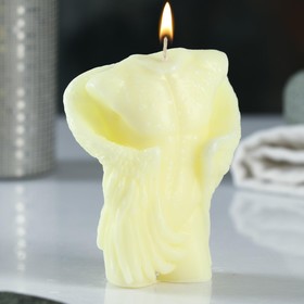 Свеча декоративная «Торс мужской с крыльями», молочная, 10 см