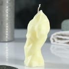 Свеча декоративная «Торс мужской хрусталь», молочная, 11 см - Фото 3