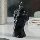 Свеча декоративная «Торс мужской хрусталь», чёрная, 11 см - Фото 2