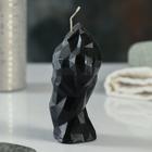 Свеча декоративная «Торс мужской хрусталь», чёрная, 11 см - Фото 3