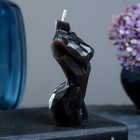 Фигурная свеча "Торс женский хрусталь" черная, 10см - Фото 2