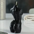 Фигурная свеча "Торс женский хрусталь" черная, 10см - фото 21343758