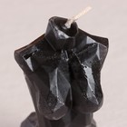 Фигурная свеча "Торс женский хрусталь" черная, 10см - фото 9082393