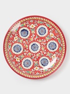 Ляган узбекский Риштанская Керамика «Цветочный узор», d=32 см, красный - Фото 1