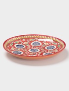 Ляган узбекский Риштанская Керамика «Цветочный узор», d=32 см, красный - Фото 2