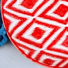 Ляган Риштанская Керамика "Атлас", 25 см, красный - Фото 7