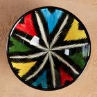 Бульонница узбекская Риштанская Керамика «Атлас», 500 мл, d=15.5 см, чёрная - Фото 2