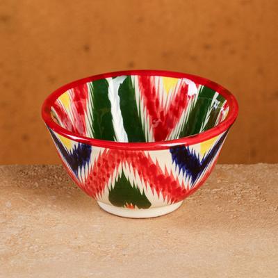 Пиала узбекская Риштанская Керамика «Атлас», 150 мл, d=9.5 см, разноцветная