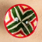 Пиала узбекская Риштанская Керамика «Атлас», 150 мл, d=9.5 см, разноцветная - Фото 2