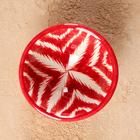 Пиала узбекская Риштанская Керамика «Атлас», 100 мл, d=8.5 см, красная - Фото 2