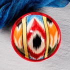 Пиала узбекская Риштанская Керамика «Атлас», 100 мл, d=8.5 см, разноцветная - Фото 2