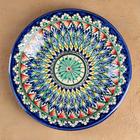 Ляган узбекский Риштанская Керамика «Орнамент», d=28 см, синий - Фото 2