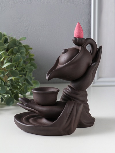 Подставка для благовоний TAKE IT EASY «Чайная церемония», стелющийся дым, 16×14×9 см