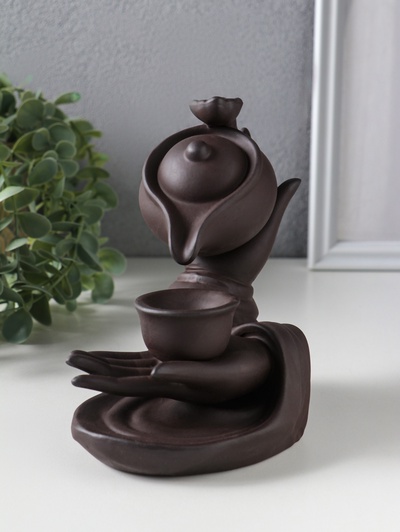 Подставка для благовоний TAKE IT EASY «Чайная церемония», стелющийся дым, 16×14×9 см