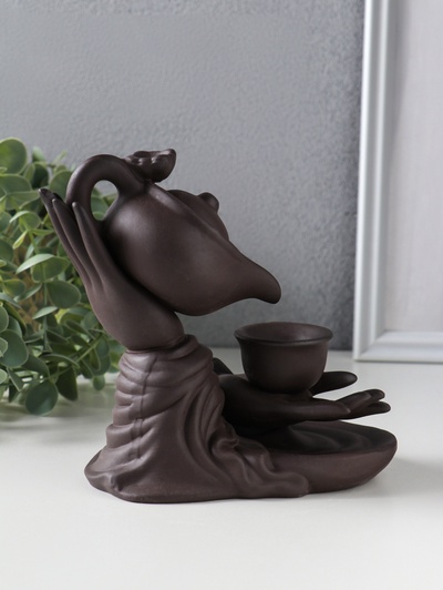 Подставка для благовоний TAKE IT EASY «Чайная церемония», стелющийся дым, 16×14×9 см