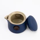 Набор для чайной церемонии ДЖЕКИЧАЙ «Гуанчжоу», 4 предмета, 2 персоны, чашка 25 мл, чайник 150 мл, керамика, синий - Фото 4