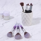 Набор кистей для макияжа «Luminous», 10 предметов, PVC - чехол, цвет чёрный/фиолетовый - Фото 11