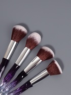 Набор кистей для макияжа Luminous, 10 предметов, чёрный, фиолетовый - Фото 4