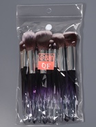 Набор кистей для макияжа Luminous, 10 предметов, чёрный, фиолетовый - Фото 7