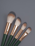 Набор кистей для макияжа Lillian, 14 предметов, футляр на завязках, зелёный, серый - Фото 6