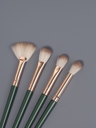 Набор кистей для макияжа Lillian, 14 предметов, футляр на завязках, зелёный, серый - Фото 7