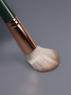 Набор кистей для макияжа Lillian, 14 предметов, футляр на завязках, зелёный, серый - Фото 9