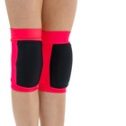 Наколенники для гимнастики и танцев Grace Dance, с уплотнителем, р. M, цвет чёрный/коралл - фото 24380284