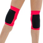 Наколенники для гимнастики и танцев Grace Dance, с уплотнителем, р. M, цвет чёрный/коралл - фото 24380287