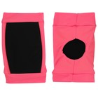 Наколенники для гимнастики и танцев Grace Dance, с уплотнителем, р. M, цвет чёрный/коралл - фото 24380290