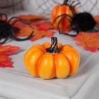 Светодиодная фигура «Тыква» 7 × 4 × 7 см, пластик, батарейки AG13х3, свечение тёплое белое - Фото 2