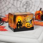 Светодиодная фигура «Тыква» 7 × 4 × 7 см, пластик, батарейки AG13х3, свечение тёплое белое - Фото 4